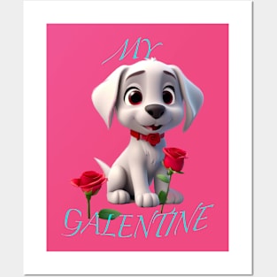 My galentine puppy love Posters and Art